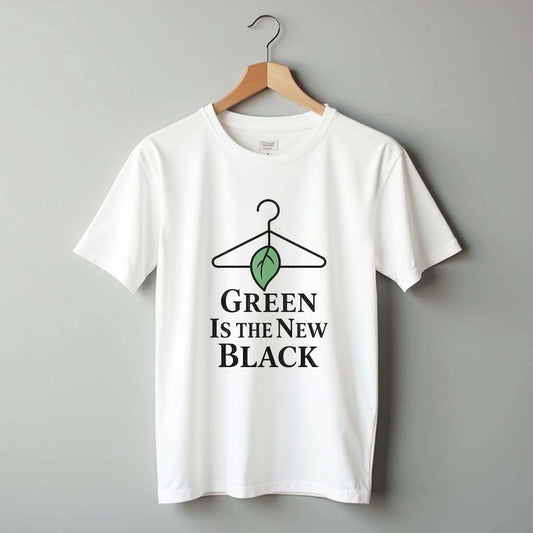 Green Is the New Black – Eco Chic Oversized T-Shirt - Bolitee.in