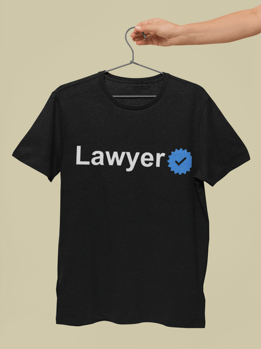"Verified Lawyer" Oversized Cotton Tee
