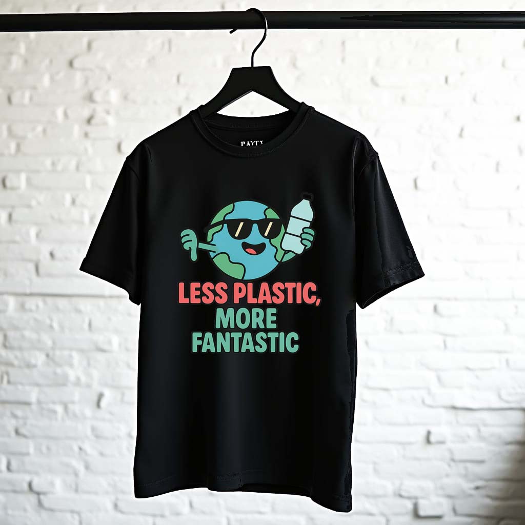 Less Plastic, More Fantastic – Eco Statement T-Shirt - Bolitee.in