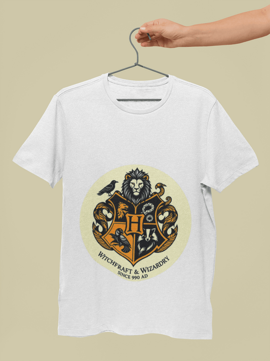 Hogwarts Crest Emblem T-Shirt – House Pride Wizardry Tee
